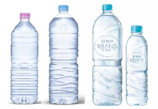 생수업계가 '무라벨' 시대의 마케팅을 고민하고 있다. <각 사 제공>